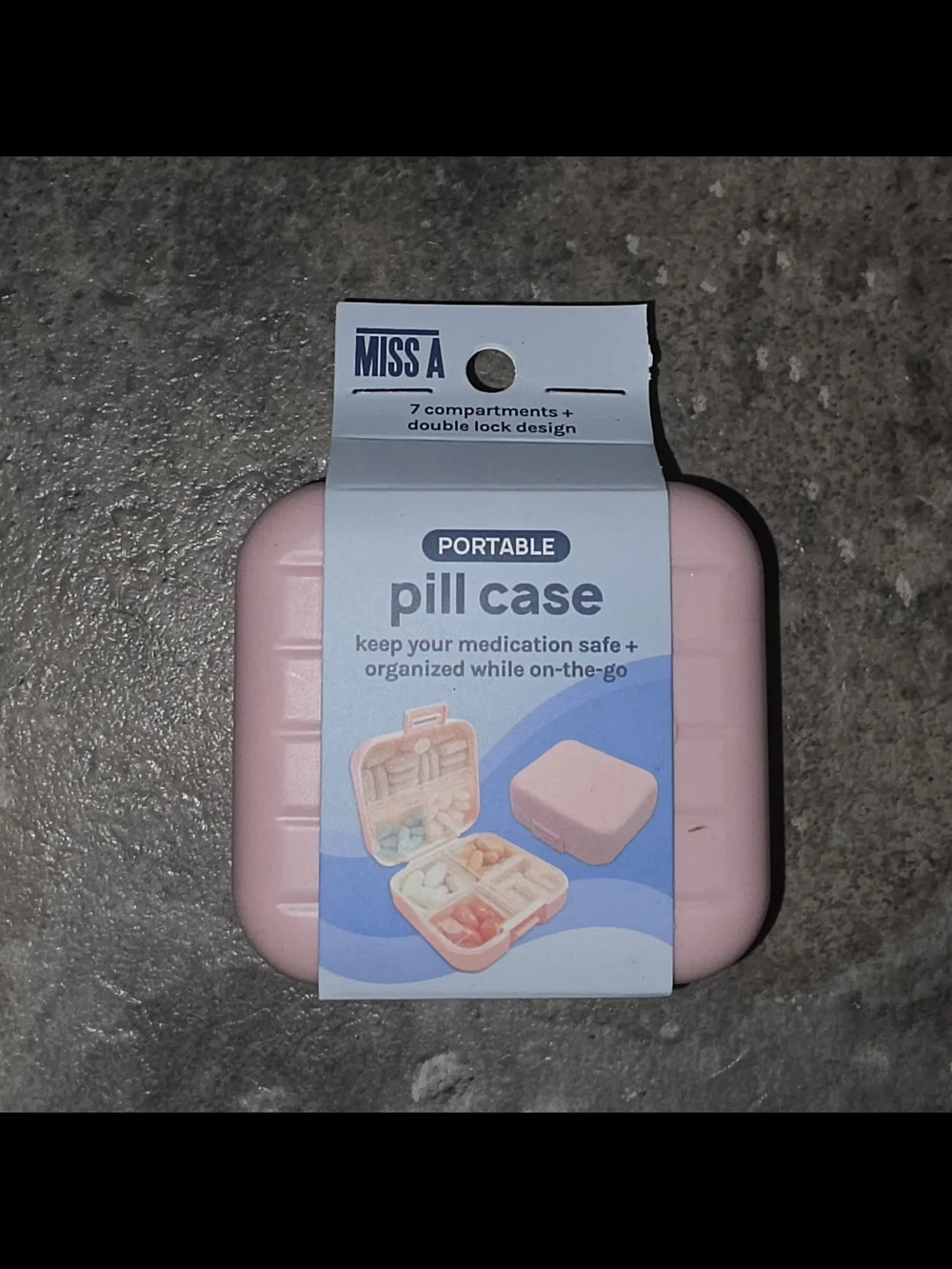 Pink Portable Pill & Small Item Organizer BNIB